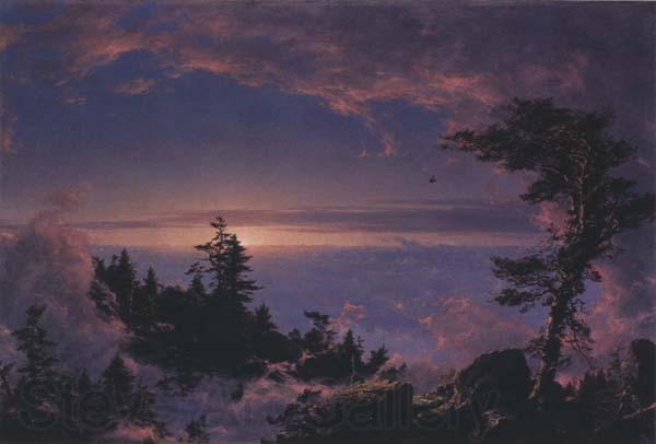 Frederic Edwin Church Above the Clouds at Sunrise Norge oil painting art